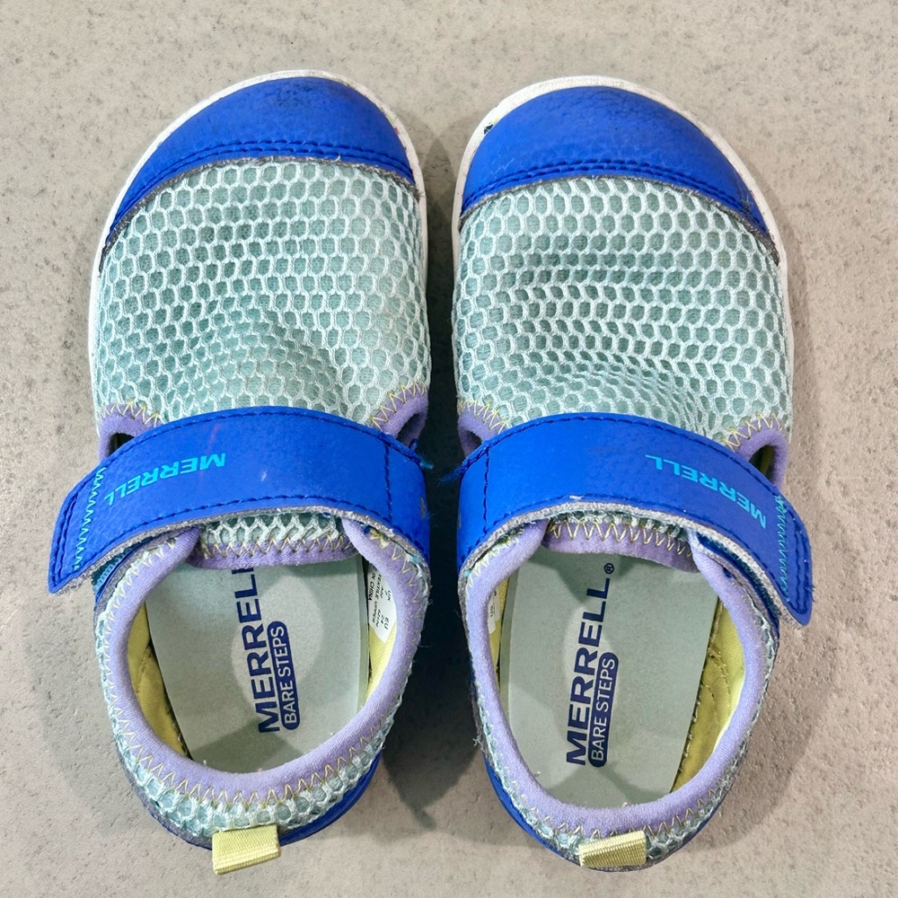 Merrell's Bare Steps H2O water shoe- Blue - Breathable- Quick Dry